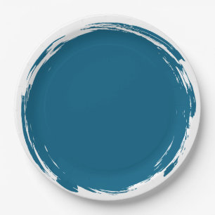 Blaue Schmiereplatte Pappteller
