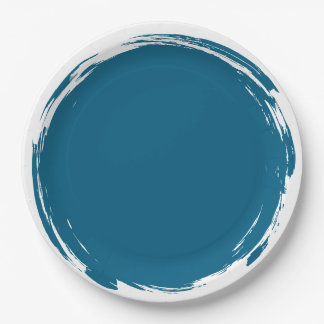 Blaue Schmiereplatte Pappteller