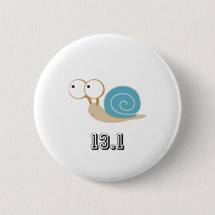Blaue Schnecke 13.1 (Halbmarathon) Button