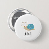 Blaue Schnecke 13.1 (Halbmarathon) Button (Vorne & Hinten)
