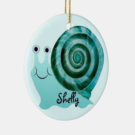 Blaue Schnecke Keramikornament (Rechts)