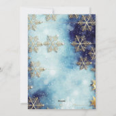 Blaue Schneee Plaid Porträt Foto Weihnachten Feier (Rückseite)