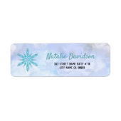 Blaue Schneeflocke (Vorne)