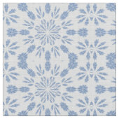Blaue Schneeflocke B Stoff (Nahaufnahme)