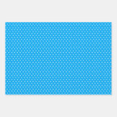 Blaue Schneeflocke Geschenkpapier Set (Vorderseite 3)
