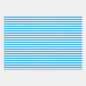 Blaue Schneeflocke Geschenkpapier Set (Vorderseite 2)