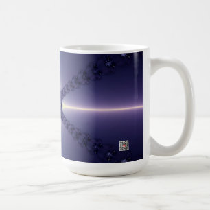 Blaue Schneeflocke Kaffeetasse