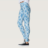Blaue Schneeflocke Leggings (Links)