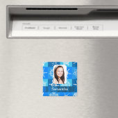 Blaue Schneeflocke Magnet (In Situ (Geschirrspüler))