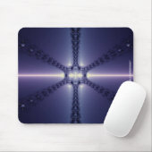 Blaue Schneeflocke Mousepad (Mit Mouse)