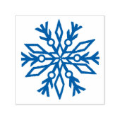 Blaue Schneeflocke Permastempel (Design)