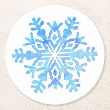 Blaue Schneeflocke
