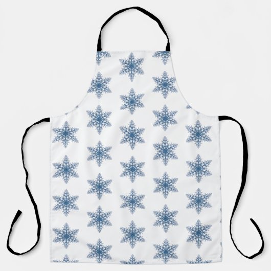 Blaue Schneeflocke Schürze (Vorderseite)
