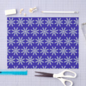 Blaue Schneeflocke Seidenpapier (Handwerk)