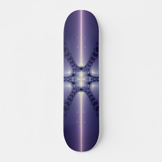 Blaue Schneeflocke Skateboard (Vorne)