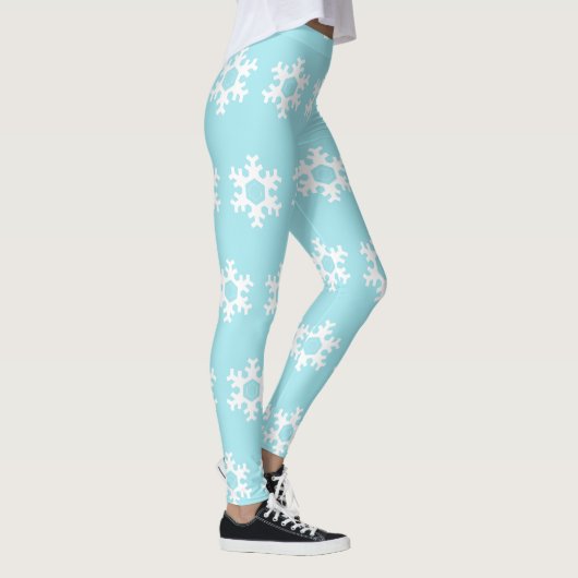 BLAUE SCHNEEFLOCKE-STRUMPFHOSEN LEGGINGS (Rechts)