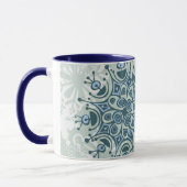Blaue Schneeflocke Tasse (Links)