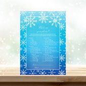 Blaue Schneeflocke Was auf deinem Handy-Duschspiel Einladung