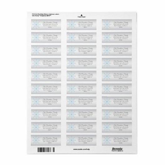 Blaue Schneeflocke Weihnachten (Vorne)