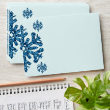 Blaue Schneeflocke Winter Geburtstag