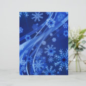 Blaue Schneeflocken (Stehend Vorderseite)