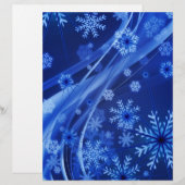 Blaue Schneeflocken (Vorne/Hinten)