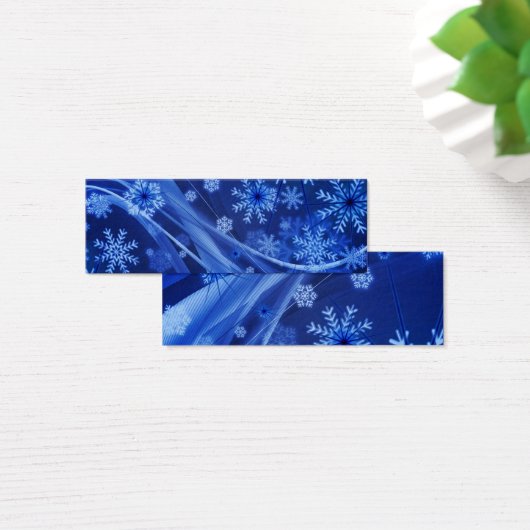 Blaue Schneeflocken (Schreibtisch)