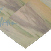 Blaue Schneeflocken am Meeresufer  Kurzer Tischläufer (Ecke)