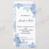 Blaue Schneeflocken auf dem Programm der weißen Ho (Vorne/Hinten)