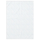 Blaue Schneeflocken auf Weiß Tischdecke (Vorderseite)