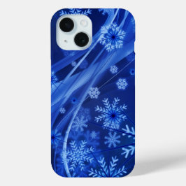 Blaue Schneeflocken Case-Mate iPhone Hülle
