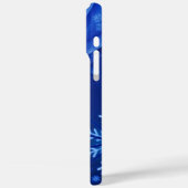 Blaue Schneeflocken Case-Mate iPhone Hülle (Rückseite / Links)