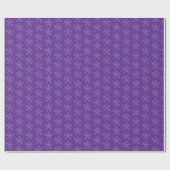 Blaue Schneeflocken Geschenkpapier (Flach)