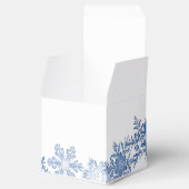 Blaue Schneeflocken in der Box "Weiße Gastgeschenk Geschenkschachtel (Geöffnet)