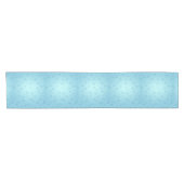 Blaue Schneeflocken Kurzer Tischläufer (Horizontal)