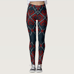 Blaue Schneeflocken  Leggings