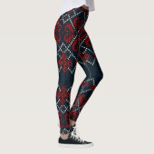 Blaue Schneeflocken  Leggings (Rechts)