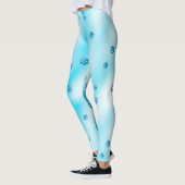 Blaue Schneeflocken Leggings (Links)