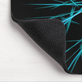 Blaue Schneeflocken Mousepad (Ecke)