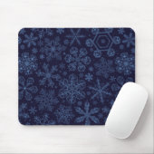 Blaue Schneeflocken Mousepad (Mit Mouse)