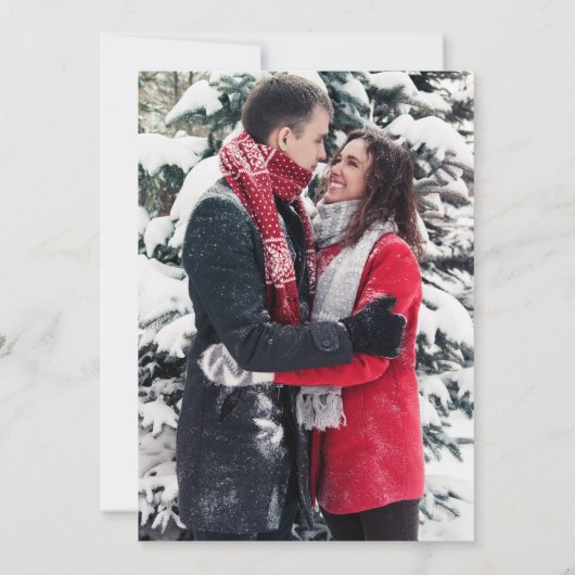 Blaue Schneeflocken Party Einladung (Rückseite)