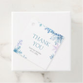 Blaue Schneeflocken-Quadrat-Anhänger Geschenkanhänger (Beispiel)