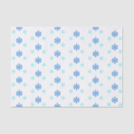 Blaue Schneeflocken Seidenpapier