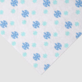 Blaue Schneeflocken Seidenpapier (Ausschnitt)