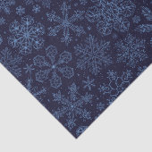 Blaue Schneeflocken Seidenpapier (Ausschnitt)
