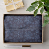 Blaue Schneeflocken Seidenpapier (Geschenk)