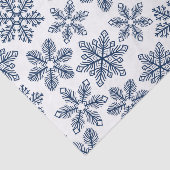 Blaue Schneeflocken Seidenpapier (Ausschnitt)