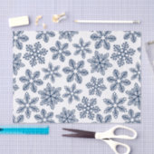 Blaue Schneeflocken Seidenpapier (Handwerk)