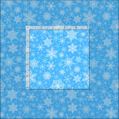 Blaue Schneeflocken Stoff (Kachel)