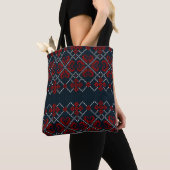 Blaue Schneeflocken Tasche (Von Nahem)